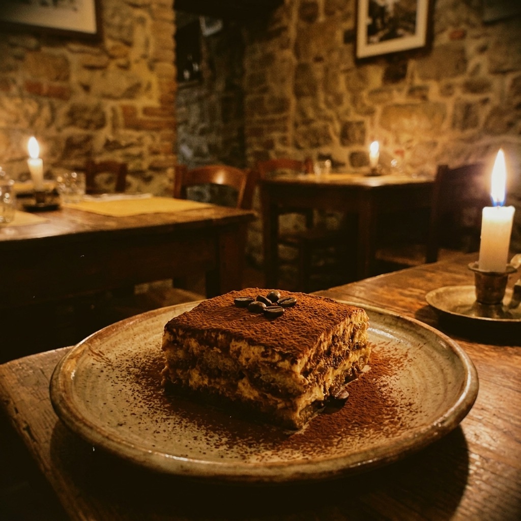 Dessert by candlelight